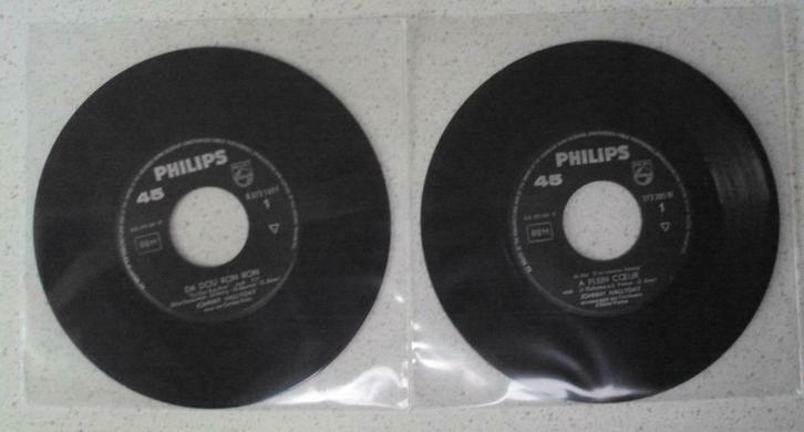 Lot 32 van 2 Juke Box Singeltjes van ""Johnny Halliday", Cd's en Dvd's, Vinyl Singles, Single, Pop, 7 inch, Ophalen of Verzenden