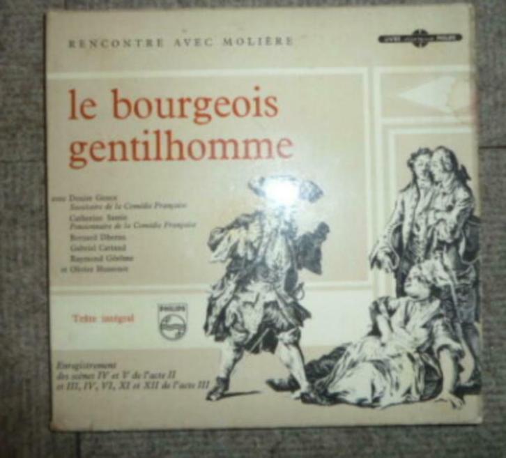 LP Single Le Bourgeois Gentilhomme - Rencontre Avec Molière, CD & DVD, Vinyles | Autres Vinyles, Enlèvement ou Envoi