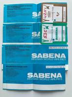 SABENA: tickets, pochette., Collections, Autres types, Utilisé, Enlèvement ou Envoi