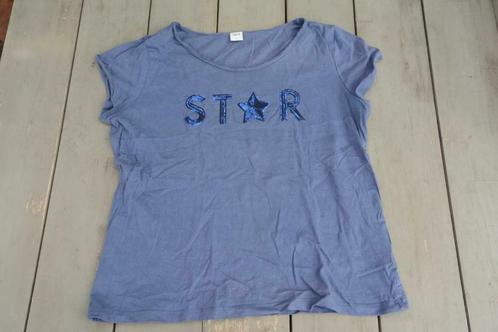 Up Fashion blauw T-shirt met STARS-borduursel in coltrui met, Kleding | Dames, T-shirts, Gedragen, Maat 38/40 (M), Blauw, Korte mouw
