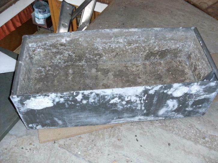 Bloembak . Binnenbak Zink, Tuin en Terras, Bloembakken en Plantenbakken, Zo goed als nieuw, Ophalen