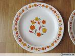 vintage arcopal 4 assiettes a dessert motifs fleuris tulipes