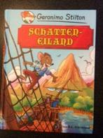 boek Geronimo Stilton Schatteneiland heel goede staat, Comme neuf, Geronimo Stilton, Enlèvement, Fiction