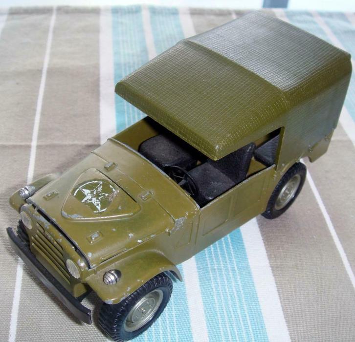 Fiat Campagnola Militare, Barlux, 73050, 1/25, Italy, Verzamelen, Poppetjes en Figuurtjes, Gebruikt, Ophalen of Verzenden