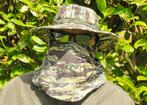 Militaria gemaskerd gezicht gecamoufleerde hoed F475, Ophalen of Verzenden, Overige soorten, Overige typen