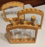 Houten staandertje voor glazen buisjes, Enlèvement ou Envoi, Comme neuf, Cadeau d'accouchement