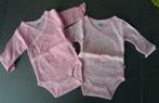 2 mooie roze overslagbody's lange mouw, Winnie the Pooh (6 m, Disney, Nacht- of Onderkleding, Meisje, Nieuw