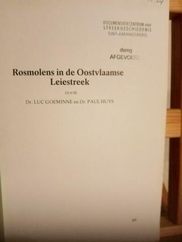 Rosmolens in de Oostvlaamse Leiestreek.
