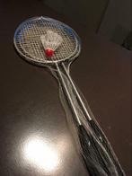 2 badmintonraketten + pluimpje, Racket(s), Ophalen of Verzenden, Zo goed als nieuw