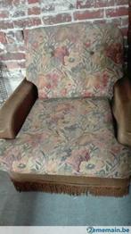 Vintage fauteuil, Gebruikt, Stof