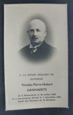 carte mort Hannaerts Nicolas  Schaerbeek  26 juillet 1876, Collections, Envoi, Image pieuse