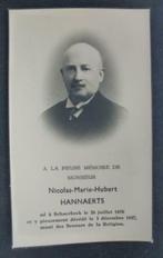 carte mort Hannaerts Nicolas  Schaerbeek  26 juillet 1876, Envoi, Image pieuse