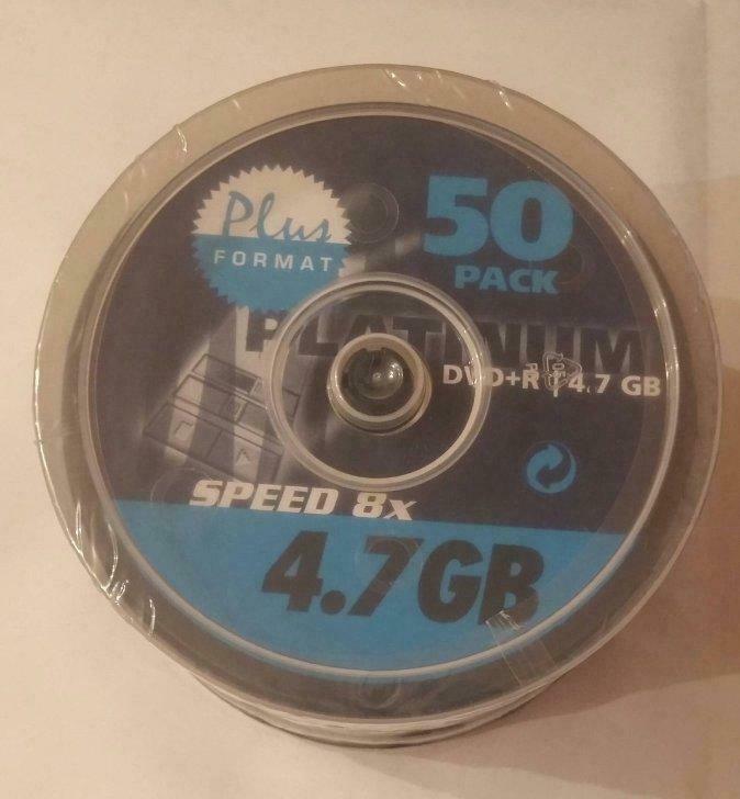 Pack de 50 DVD+R 4.7 GB Platinum neuf sous blister, Computers en Software, Beschrijfbare discs, Nieuw, Dvd, Ophalen of Verzenden