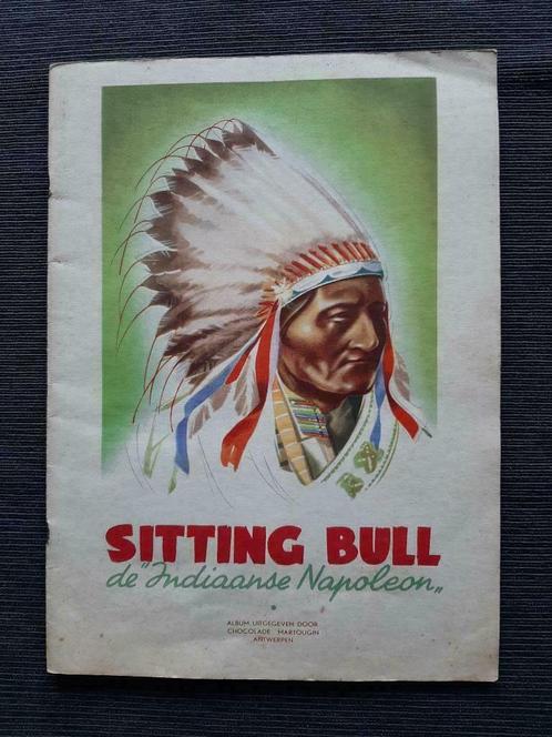 Prentenalbum: Sitting Bull, De "Indiaanse Napoleon" 1950, Collections, Photos & Gravures, Comme neuf, Gravure, Autres sujets/thèmes
