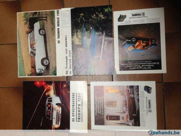 Autofolders fiat ford triumph, Boeken, Auto's | Folders en Tijdschriften, Gelezen, Ophalen of Verzenden