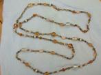 Collier perles en plastique, tons orangés-bijou de fantaisie, Handtassen en Accessoires, Kettingen, Ophalen of Verzenden, Zo goed als nieuw
