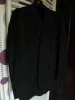 Costume de marque JULES noir uni fitted T.50, Kleding | Heren, Kostuums en vesten, Jules, Maat 48/50 (M), Zo goed als nieuw, Zwart