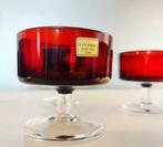 Verres à champagne vintage rouge rubis de luminarc france, Collections, Verres & Petits Verres, Enlèvement ou Envoi