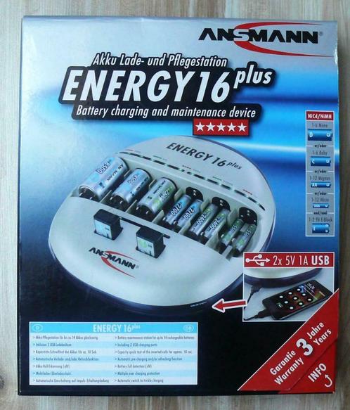 chargeurs Ansmann Energy 16 PLUS neuf, TV, Hi-fi & Vidéo, Photo | Accumulateurs & Batteries, Neuf