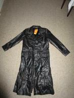 Lange zwarte leren jas, gothic Matrix stijl, Ophalen of Verzenden, Nieuw, Maat 46 (S) of kleiner, Zwart
