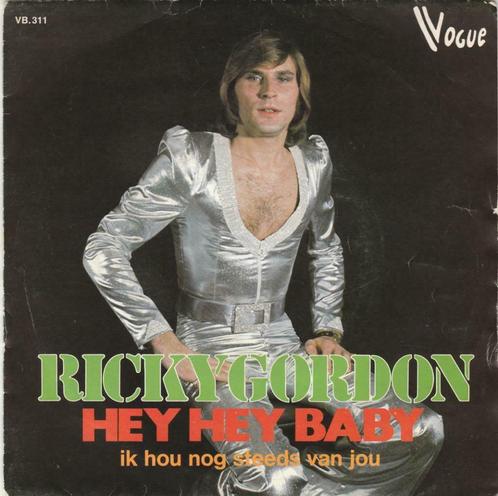 45T: Ricky Gordon: Hey hey baby, Cd's en Dvd's, Vinyl | Nederlandstalig, Overige formaten, Ophalen of Verzenden