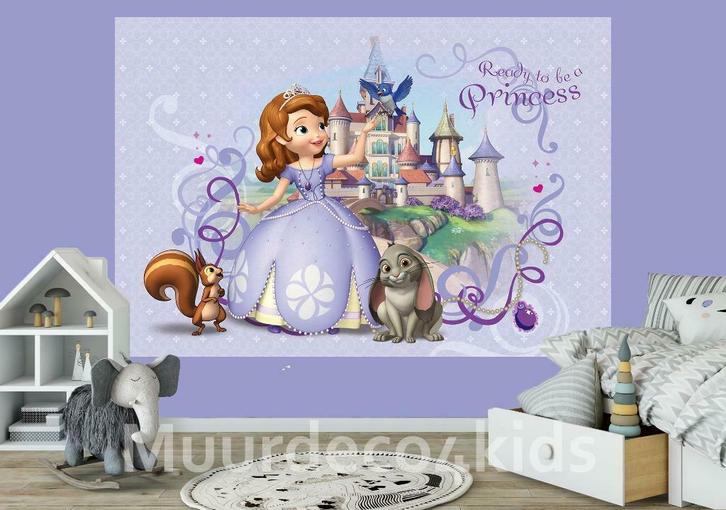 Sofia het prinsesje fotobehang L, div. afm. Muurdeco4kids, Kinderen en Baby's, Kinderkamer | Inrichting en Decoratie, Nieuw, Wanddecoratie