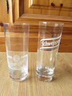 2 superbe verres Schweppes pour collection, Utilisé, Enlèvement ou Envoi, Verre à soda