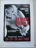 oude affiche Femme Fatale (2000 - Theater Studio James Ensor, Verzamelen, Ophalen of Verzenden