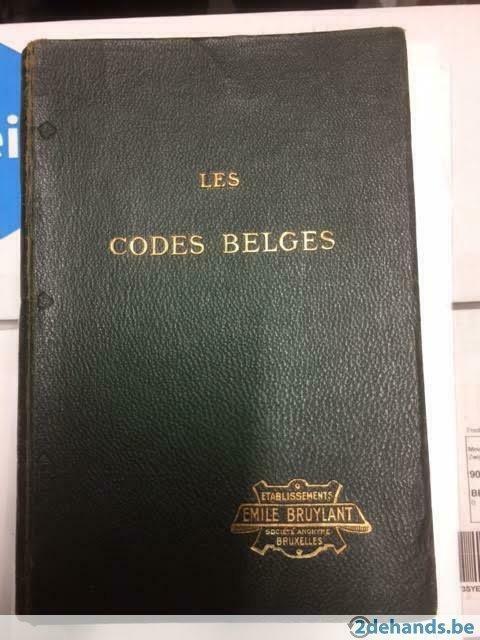 Les Codes Belges - 1928, Antiquités & Art, Antiquités | Livres & Manuscrits, Enlèvement