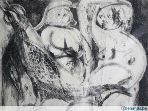 ets Wim van Remortel (1939–2013), Antiek en Kunst, Kunst | Etsen en Gravures, Ophalen of Verzenden