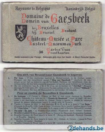 boekje postkaarten kasteel van gaesbeek, Collections, Cartes postales | Étranger