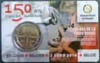 2 pièces en euros 150 ans Croix-Rouge 2014, Enlèvement ou Envoi, Munt in kaart, Neuf