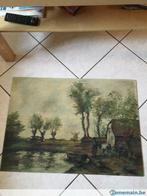 Peinture original sur panneau, Antiek en Kunst, Kunst | Schilderijen | Modern