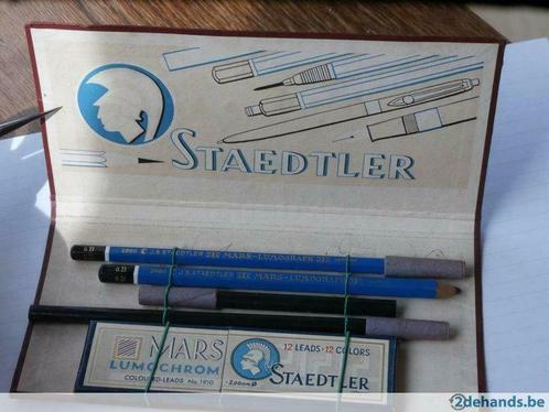 tekenset Staedtler Mars Lumochrom, Verzamelen, Blikken, Gebruikt, Overige, Overige merken, Ophalen of Verzenden