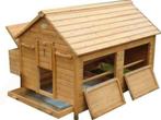 Poulailler mobile XXL 15 poules abri poule avec roues coq, Animaux & Accessoires, Envoi, Neuf, Poulailler