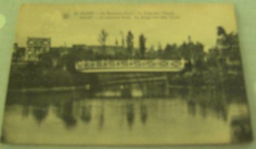 Postkaart Aalst Park De brug over de vijver, Collections, Cartes postales | Belgique, Flandre Orientale, Envoi