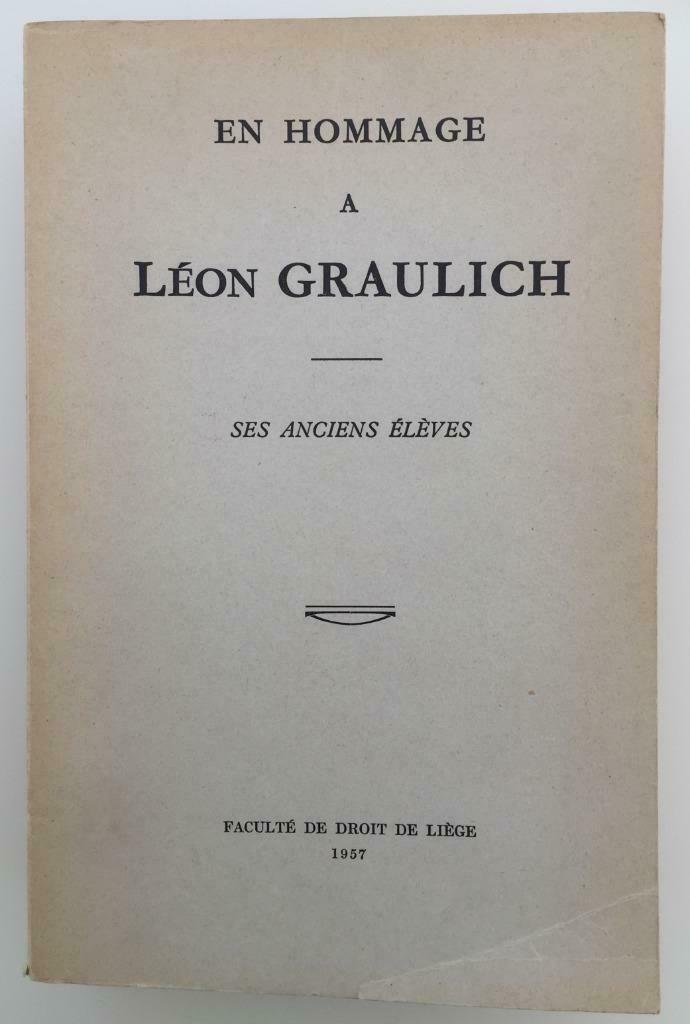 En Hommage à Léon Graulich, Livres, Politique & Société, Enlèvement ou Envoi