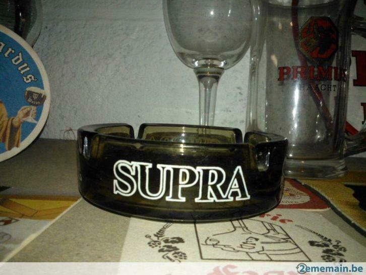 Supra asbak, Verzamelen, Biermerken, Gebruikt, Ophalen of Verzenden