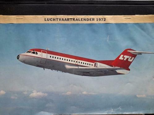 Luchtvaartkalender 1972, Verzamelen, Luchtvaart en Vliegtuigspotten, Gebruikt, Overige typen, Ophalen of Verzenden