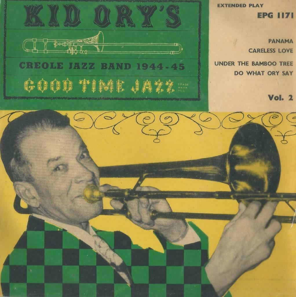 Kid Ory’s Creole Jazz Band – Panama / Careless love + 2 – EP, Gebruikt, 7 inch, Ophalen of Verzenden, Jazz en Blues