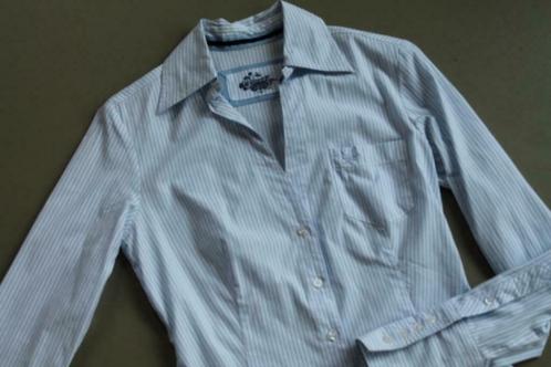 ZGAN getailleerd wit/blauw gestreept hemd Phard, Vêtements | Femmes, Blouses & Tuniques, Comme neuf, Taille 36 (S), Blanc, Envoi