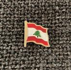 PIN - VLAG LIBANON - FLAG LEBANON, Verzamelen, Speldjes, Pins en Buttons, Gebruikt, Speldje of Pin, Stad of Land, Verzenden