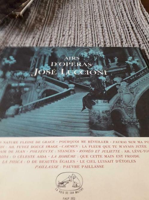 VYNIL AIRS D'OPERAS JOSE LUCCIONI, Cd's en Dvd's, Vinyl | Overige Vinyl, Gebruikt, Ophalen of Verzenden