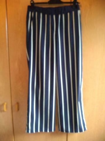 blauw gestreepte zomerbroek, Taille 38/40 (M), Enlèvement ou Envoi, MET, Longs