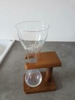 Kwak glas met houten staander, Verzamelen, Glas en Drinkglazen, Ophalen of Verzenden, Zo goed als nieuw, Bierglas
