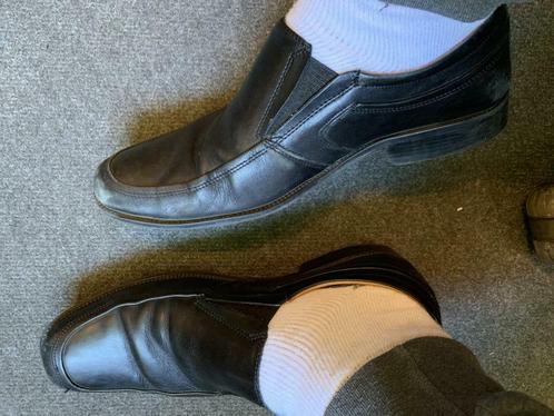 chaussures KLONDIKE en cuir noir T.45, Kleding | Heren, Schoenen, Zo goed als nieuw, Espadrilles of Moccasins, Zwart, Ophalen of Verzenden