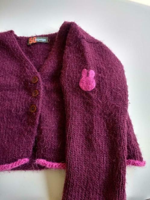 Bordeaux baby gilet met lange mouwen van Nijntje (12M), Kinderen en Baby's, Babykleding | Maat 80, Gebruikt, Jongetje of Meisje