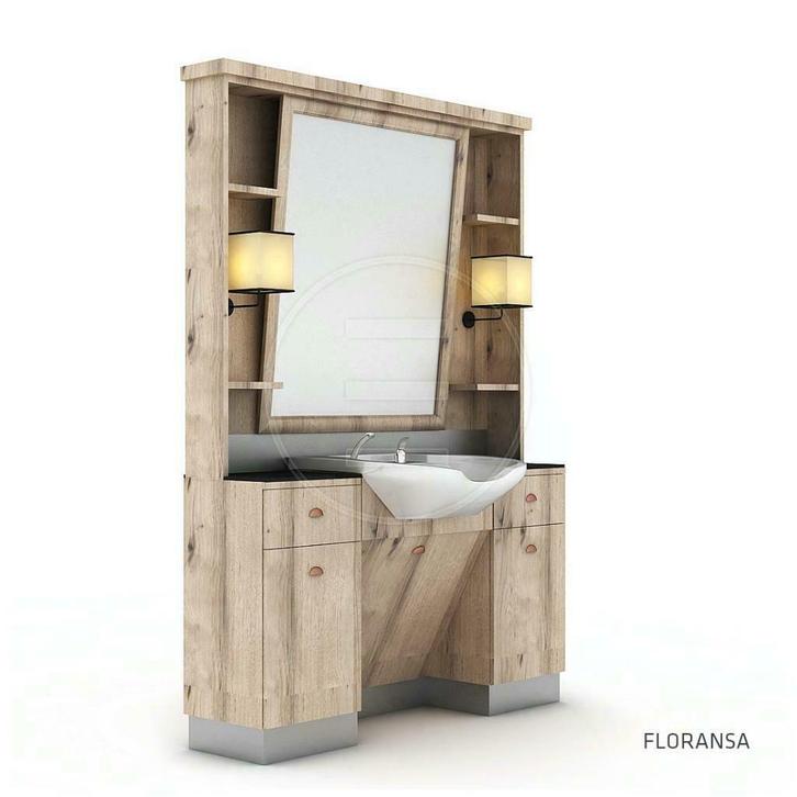 barbershop kniphoek knipspiegel barberunit barbierspiegel, Huis en Inrichting, Woonaccessoires | Spiegels, Nieuw, Rechthoekig