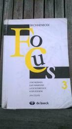 Focus 3-Leerwerkboek, Boeken, Schoolboeken, ASO, Gelezen, Nederlands, De boeck