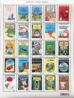TINTIN, , timbres-poste feuille entière non oblitérée, Collections, Personnages de BD, Tintin, Neuf